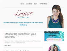 Tablet Screenshot of louisegriffiths.com